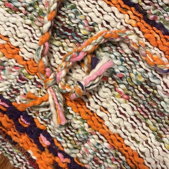 NWT Free People Winter Bright Hoodie in Rainbow Citrus Combo XS - Picture 14 of 16